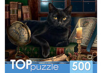 Пазл 500 TOPpuzzle Черный кот  