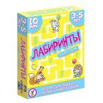 Многоразовые карточки IQ box Лабиринты в картинках 3-5 лет 