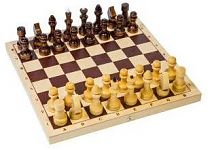 Шахматы лакированные деревянные 30 см
