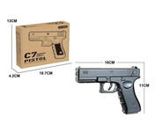 Металлический пистолет C7, съемный магазин 