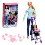 Кукла Дженнифер с малышом и коляской