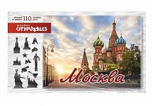 Пазлы деревянные Citypuzzles Москва, 110 дет.