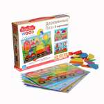 Мозайка Baby Toys с картинками деревянная, 35 элементов