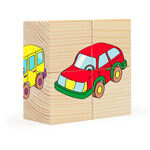 Кубики деревянные 4 шт Транспорт