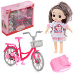 Кукла Путешественница, с велосипедом