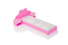 Спальня Кровать для куклы, розовая 
