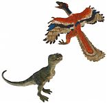 Набор динозавров с археоптериксом