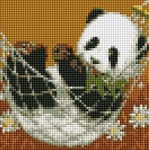 Алмазная мозайка  Медвежонок панда