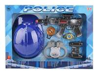 Полицейский набор с каской, 6 предметов
