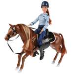 Defa Lucy Кукла на лошадке в полицейской форме