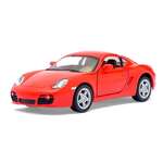 Porsche Cayman S, масштаб 1:34, открываются двери, инерция, цвет красный