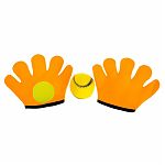 Мячеловка Кидай-поймай: 2 перчатки-ловушки для мяча, 1 мяч
